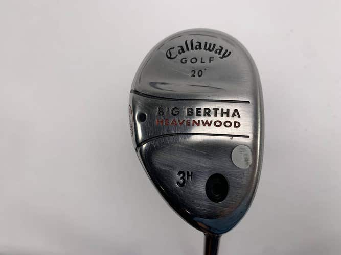Callaway Big Bertha Heavenwood 3 Hybrid 20* RCH 75w Firm Graphite Mens RH