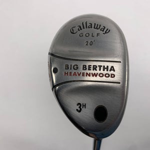 Callaway Big Bertha Heavenwood 3 Hybrid 20* Big Bertha Uniflex Steel Mens RH