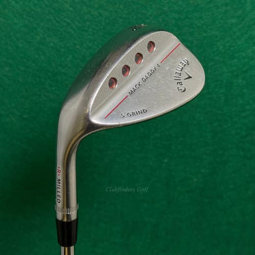 LH Callaway Mack Daddy 4 Chrome 56-10S 56 Sand Wedge DG 115 TI S200 Steel Stiff