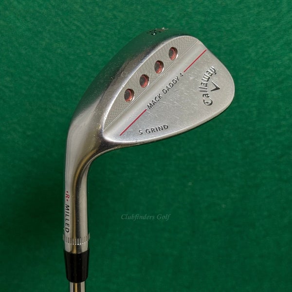LH Callaway Mack Daddy 4 Chrome 56-10S 56 Sand Wedge DG 115 TI S200 Steel Stiff