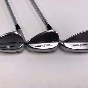 Titleist Vokey SM9 Tour Chrome Wedge Set 52* 8 | 56* 10 | 60* 10 Wedge Steel RH