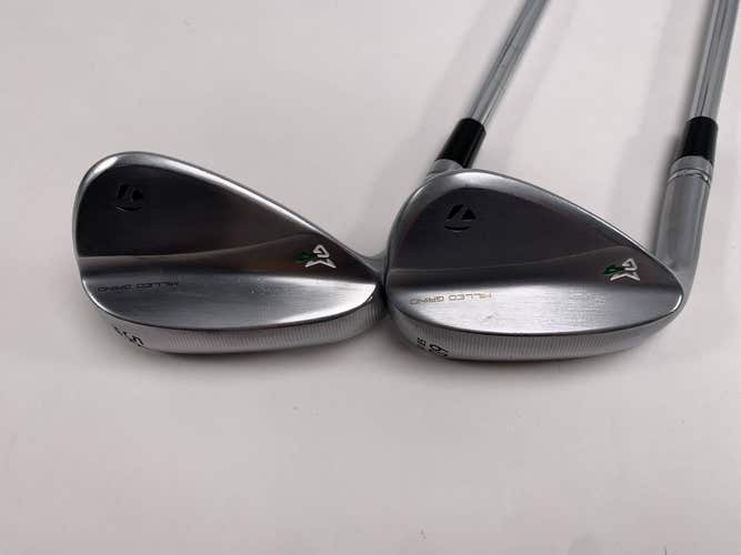 TaylorMade Milled Grind 4 Chrome Wedge Set 56* 14 | 60* 10 DG Tour Issue 115g LH