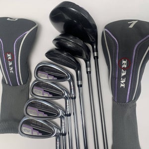 Ram Force Club Set Driver 3W 4H 7-PW R-45 Ladies Graphite & Steel Women's RH HC