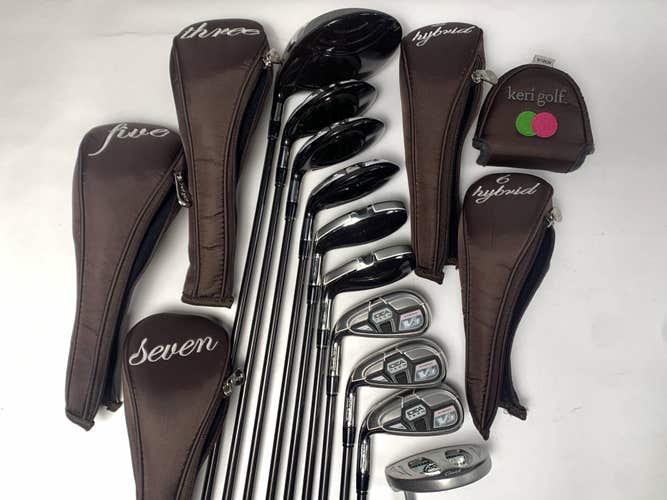 Adams Ladies Adams idea V3 Club Set Driver 3 5 & 7W 5 & 6H 8-PW Putter LH HC