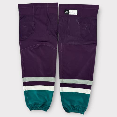 Pro Stock New XL adidas Anaheim Ducks Anniversary Hockey Socks
