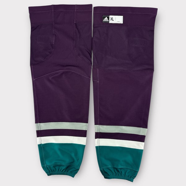 Pro Stock New XL adidas Anaheim Ducks Anniversary Hockey Socks