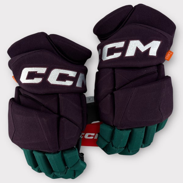 Pro Stock New 15" CCM JetSpeed Anaheim Ducks Hockey Gloves