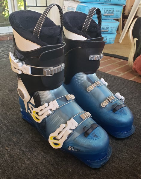 JR. Salomon T3 Ski Boots BLUE ( YOUTH 7-7.5)25.5 *USED* NEW SOLES