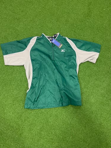 Medium Mizuno Green and Gray BP Top