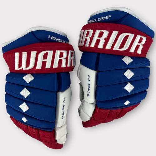 Pro Stock Used 13" Warrior DX Pro Mario Lemieux Fantasy Camp Hockey Gloves