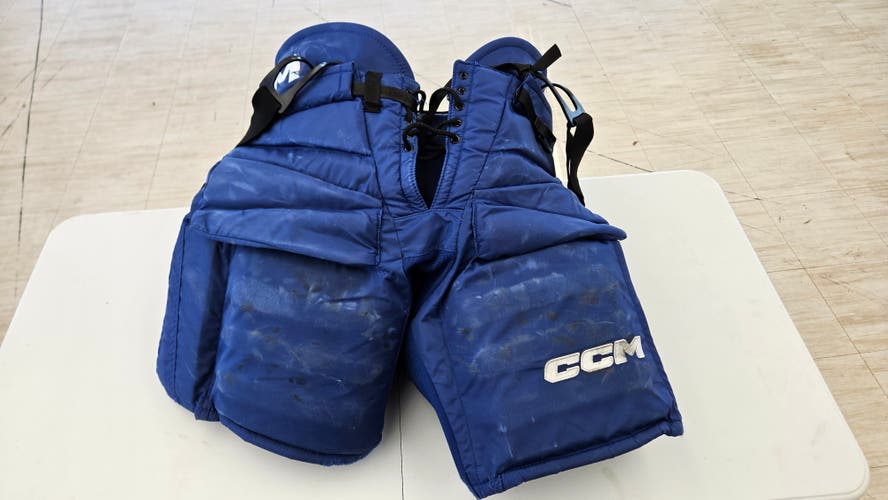 Senior Blue Large CCM HPG 12A Hockey Goalie Pants Pro Stock (Used)