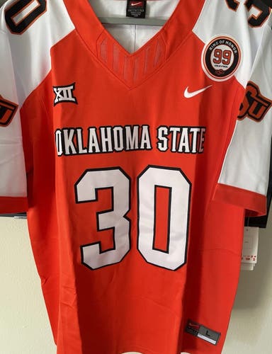 Oklahoma State Cowboys Chuba Hubbard NCAA Football Jersey Large