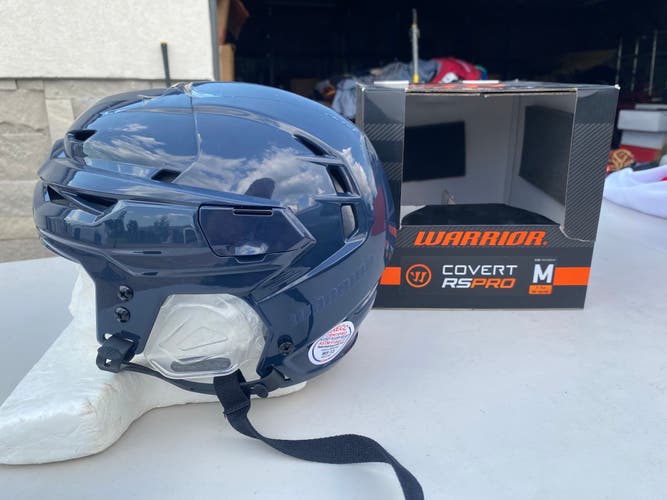 Warrior Covert RSPRO Pro Stock Hockey Helmet Navy Blue 63798