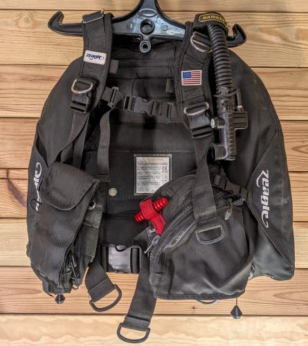 Zeagle Ranger BC BCD Weight integrated Rip Cord Harness Wing Side Mount SMALL