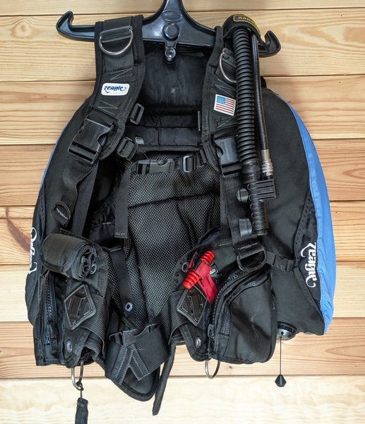 Zeagle Ranger BC BCD Weight integrated Rip Cord Harness Wing Side Mount Medium
