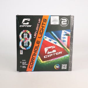 Cornhole LED Lights By Cipton Edge And Rim LED Light Strips Remote Retail $99