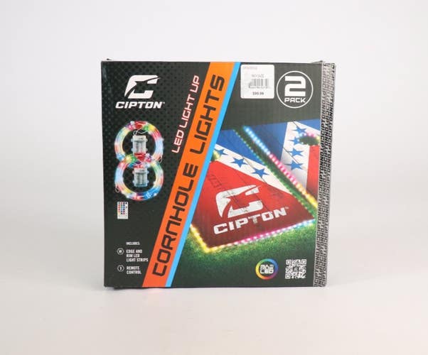 Cornhole LED Lights By Cipton Edge And Rim LED Light Strips Remote Retail $99