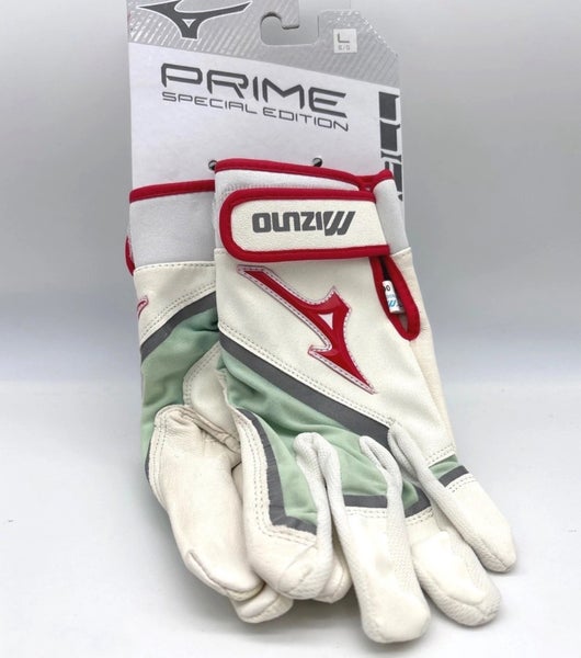 Mizuno Prime Special Edition Softball Batting Gloves Leather Palm Large