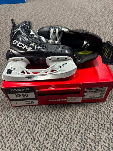 CCM Tacks XF 80 Hockey Skates Size 3 (New)