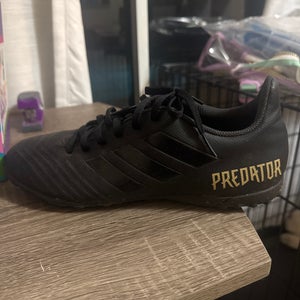 Black Unisex Size M 9.0 (W 10.0) Adidas Predator 19.3 Turf Cleats Cleats (Used)