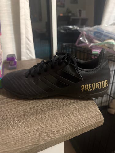 Black Unisex Size M 9.0 (W 10.0) Adidas Predator 19.3 Turf Cleats Cleats (Used)
