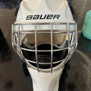 Junior Bauer Goalie Mask (Used)