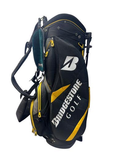 Used Bridgestone BLK/YELLOW STAND BAG Mens Stand Bag Black And Yellow 11835-S000198177