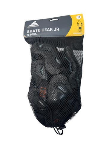 Used Rollerblade Inline Protective Set Black XS 11835-S000198197