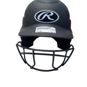 Used Rawlings RCFH Batting Helmet w/Mask Black SM 11835-S000198194