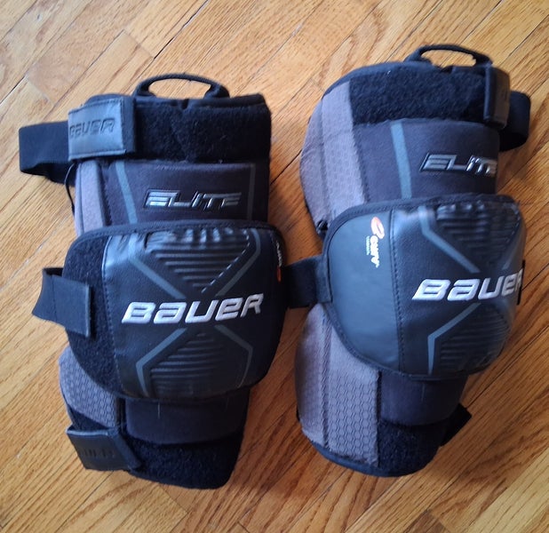 Bauer Elite SR hockey goalie knee pads (Used)