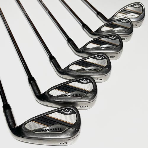 Callaway Mavrik Iron Set 5-9, GW Right Handed Stiff Flex Steel Shafts