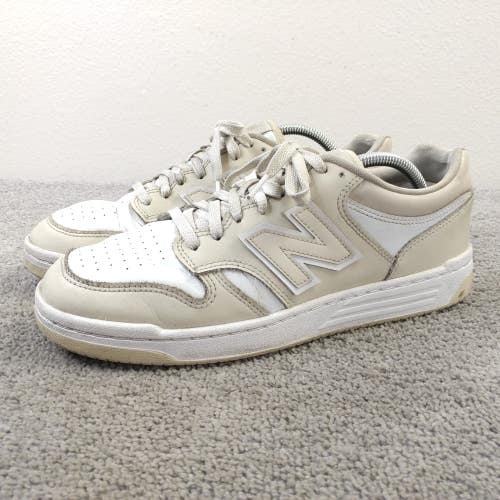 New Balance 480 Shoes Mens Size 10 White Cream Low Top Casual Retro Sneakers