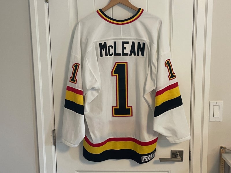 Authentic Vintage CCM Vancouver Canucks Kirk McLean Skate Jersey Size Large