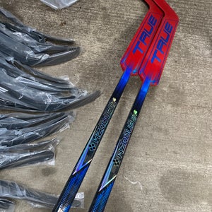 2 Pack New True Hzrdus 9x4 Goalie Stick Dobes 26”
