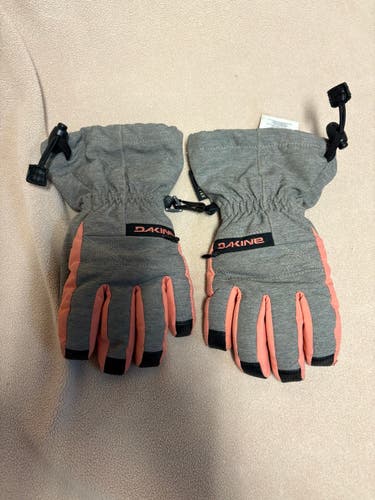 Gray Small Kids Unisex Dakine Gloves