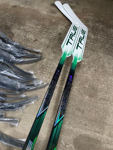 2 Pack New True Hzrdus 9x4 Goalie Stick Fleury 25”