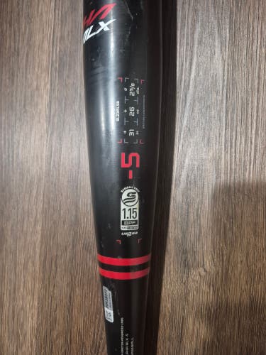 2023 Easton Alpha ALX Alloy USSSA Certified Bat (-5) 26 oz 31" (Used)
