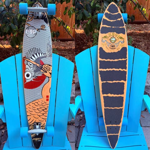 Arbor Bamboo Complete Longboard Skateboard “Pelican” 46” Gullwing Charger Trucks