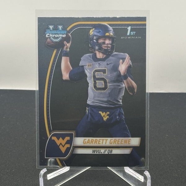 Garrett Greene West Virginia 2024 Bowman U Football 1st Bowman Base #77
