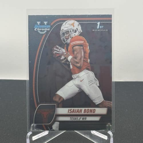 Isaiah Bond Texas Longhorns 2024 Bowman U Football 1st Bowman Base #60