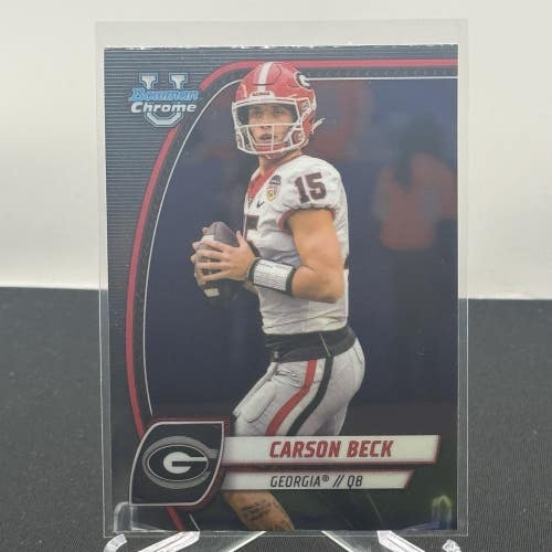 Carson Beck Georgia Bulldogs 2024 Bowman U Football  Base #2