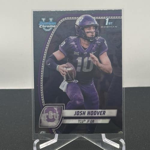 Josh Hoover TCU Horned Frogs 2024 Bowman U Football 1st Bowman Base #108