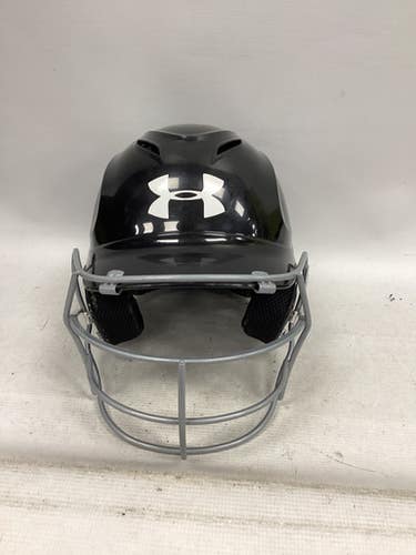 Used Under Armour UABH100 Batting Helmet w/Mask Black S/M 11851-S000037898