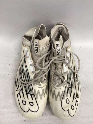 Used New Balance LAX Cleats Mens White Senior 10.5 11851-S000035809