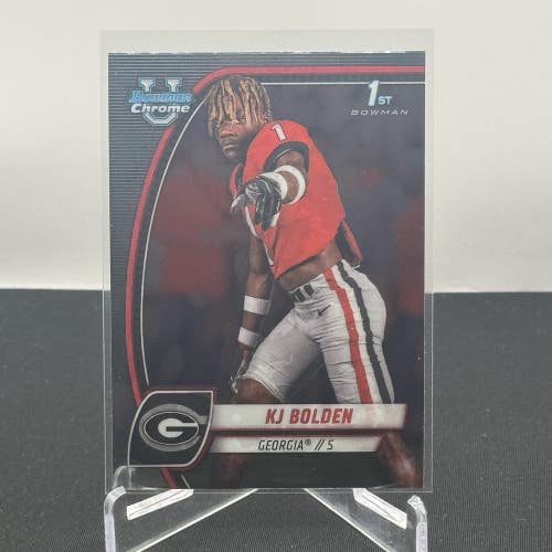 KJ Bolden Georgia Bulldogs 2024 Bowman U Football 1st Bowman Base #115