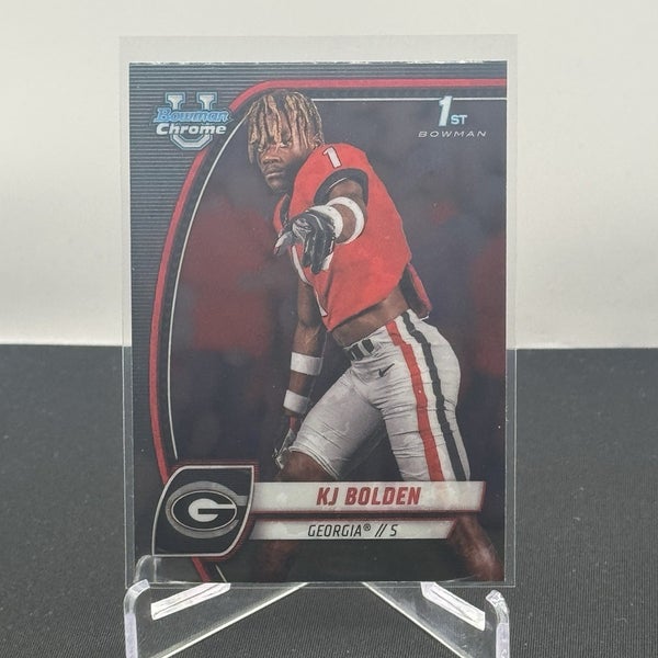 KJ Bolden Georgia Bulldogs 2024 Bowman U Football 1st Bowman Base #115
