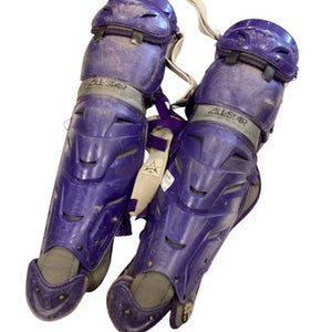 Used Adidas PURPLE SHIN GUARDS Catchers Leg Guards Purple Adult 11884-S000052769