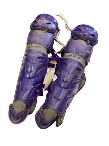 Used Adidas PURPLE SHIN GUARDS Catchers Leg Guards Purple Adult 11884-S000052769