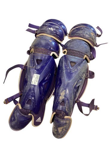 Used Adidas PURPLE SHIN GUARDS Catchers Leg Guards Purple Adult 11884-S000052770