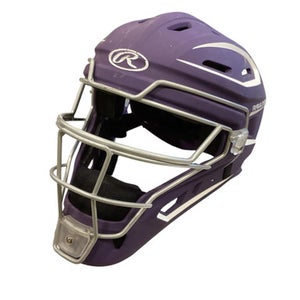 Used Rawlings CHVEL 2 Catchers Helmet w/Mask Purple LG 11884-S000052767
